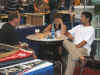 P149 McCANN Bob at leisure in booth.JPG (91193 bytes)
